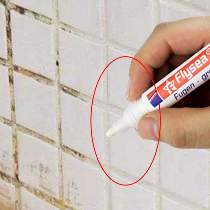 Tile Gap Repair Color Pen White Tile Refill Grout Pen Waterproof Mouldproof Filling Agents Wall Porcelain Bathroom Paint Cleaner Tile Gap Repair Color Pen White Tile Refill Grout Pen Waterproof Mouldproof Filling Agents Wall Porcelain Bathroom Paint Cleaner