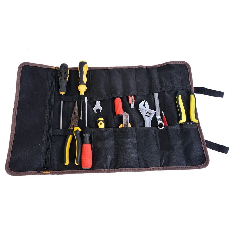 Urijk Multifunction Tool Bags Practical Carrying Handles Roller Bags Oxford Canvas Chisel Electrician Toolkit Instrument Case Urijk Multifunction Tool Bags Practical Carrying Handles Roller Bags Oxford Canvas Chisel Electrician Toolkit Instrument Case