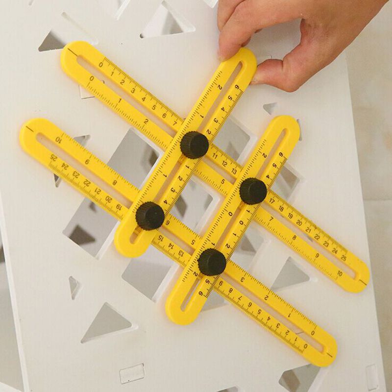 Professional Template Tool Angle Measuring Protractor Multi-Angle Ruler Builders Craftsmen Engineers Layout Professional Template Tool Angle Measuring Protractor Multi-Angle Ruler Builders Craftsmen Engineers Layout Color : Red|Blue|Yellow|Other