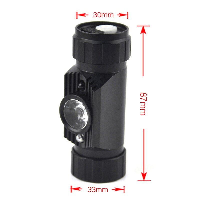 BORUiT Mini IR Sensor Headlamp Induction Flashlight USB Rechargeable Headlight Waterproof Camping Head Torch Light 18650 Battery BORUiT Mini IR Sensor Headlamp Induction Flashlight USB Rechargeable Headlight Waterproof Camping Head Torch Light 18650 Battery Emitting Color : without battery|with battery