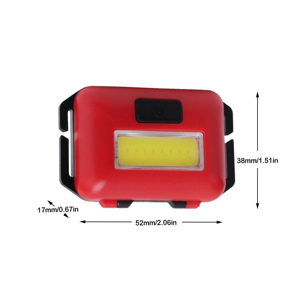 BORUiT Waterproof Mini LED Headlamp Flashlight 3 Modes Portable Lantern for Outdoor Camping Hunting Fishing Head Torch Light BORUiT Waterproof Mini LED Headlamp Flashlight 3 Modes Portable Lantern for Outdoor Camping Hunting Fishing Head Torch Light Emitting Color : White
