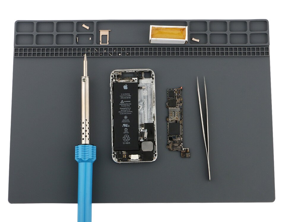DIYFIX Soft Silicone Work Pad Heat Resistant Insulation Desk Hot Air Gun Station Mat Mobile Phone BGA PCB Soldering Repair Tool DIYFIX Soft Silicone Work Pad Heat Resistant Insulation Desk Hot Air Gun Station Mat Mobile Phone BGA PCB Soldering Repair Tool Color : 801|803
