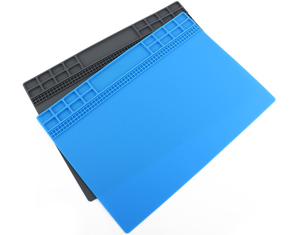 DIYFIX Soft Silicone Work Pad Heat Resistant Insulation Desk Hot Air Gun Station Mat Mobile Phone BGA PCB Soldering Repair Tool DIYFIX Soft Silicone Work Pad Heat Resistant Insulation Desk Hot Air Gun Station Mat Mobile Phone BGA PCB Soldering Repair Tool Color : 801|803