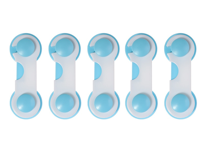 5pcs/lot Multi-function Child Baby Safety Lock Cupboard Cabinet Door Drawer Safety Locks Children Security Protector 5pcs/lot Multi-function Child Baby Safety Lock Cupboard Cabinet Door Drawer Safety Locks Children Security Protector Color: Blue
