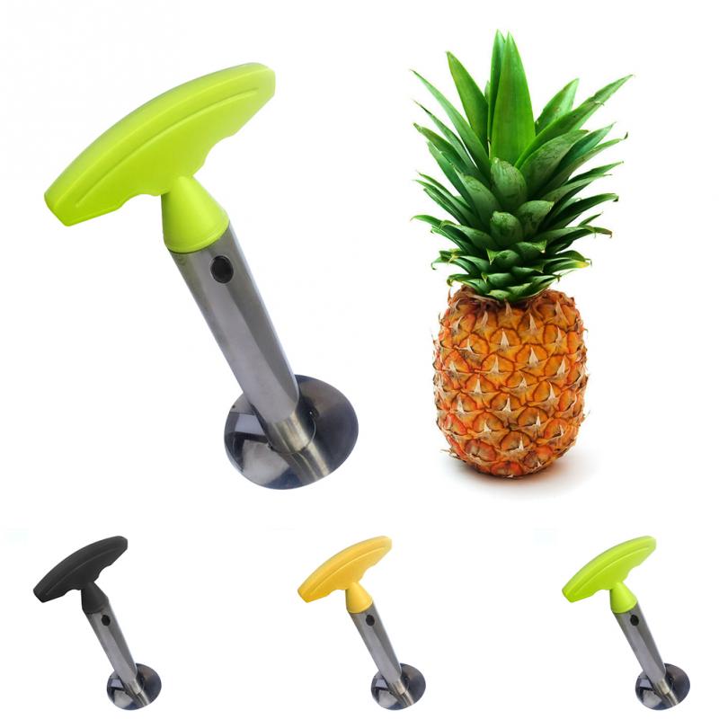 1Pc Stainless Steel Easy to use Pineapple Peeler Accessories Pineapple Slicers Fruit Knife Cutter Corer Slicer Kitchen Tools 1Pc Stainless Steel Easy to use Pineapple Peeler Accessories Pineapple Slicers Fruit Knife Cutter Corer Slicer Kitchen Tools Color : Black handle|Yellow handle|Fruit Green handle