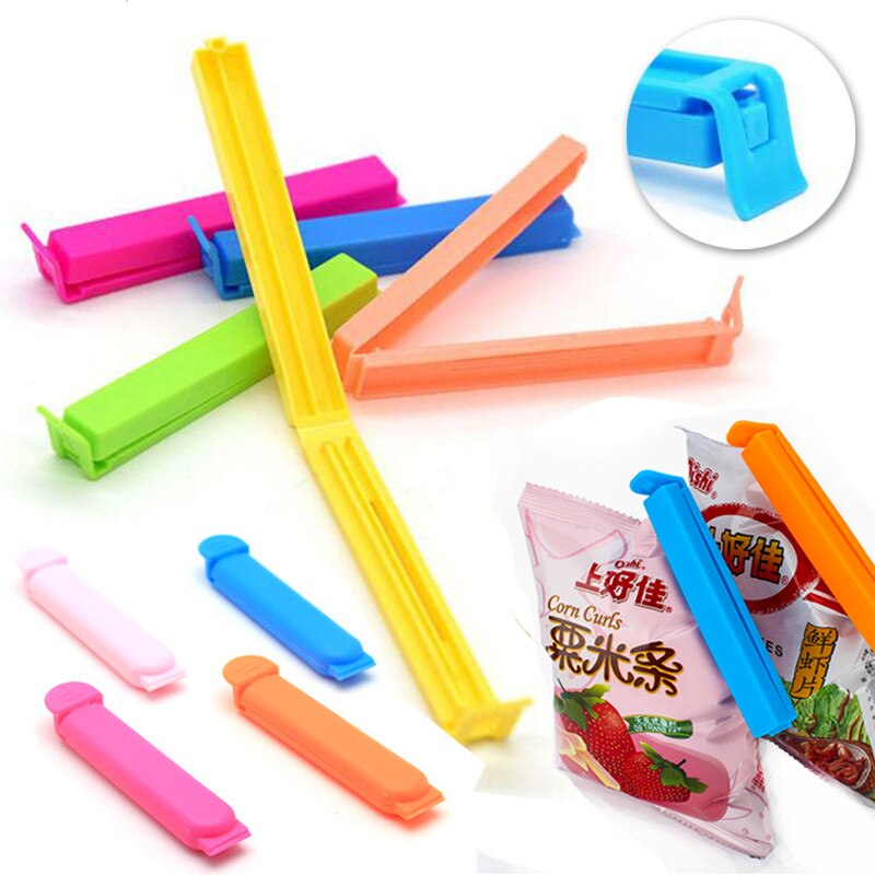 10Pcs/lot Portable New Kitchen Storage Food Snack Seal Sealing Bag Clips Sealer Clamp Plastic Tool 10Pcs/lot Portable New Kitchen Storage Food Snack Seal Sealing Bag Clips Sealer Clamp Plastic Tool Color : 11cm|7cm